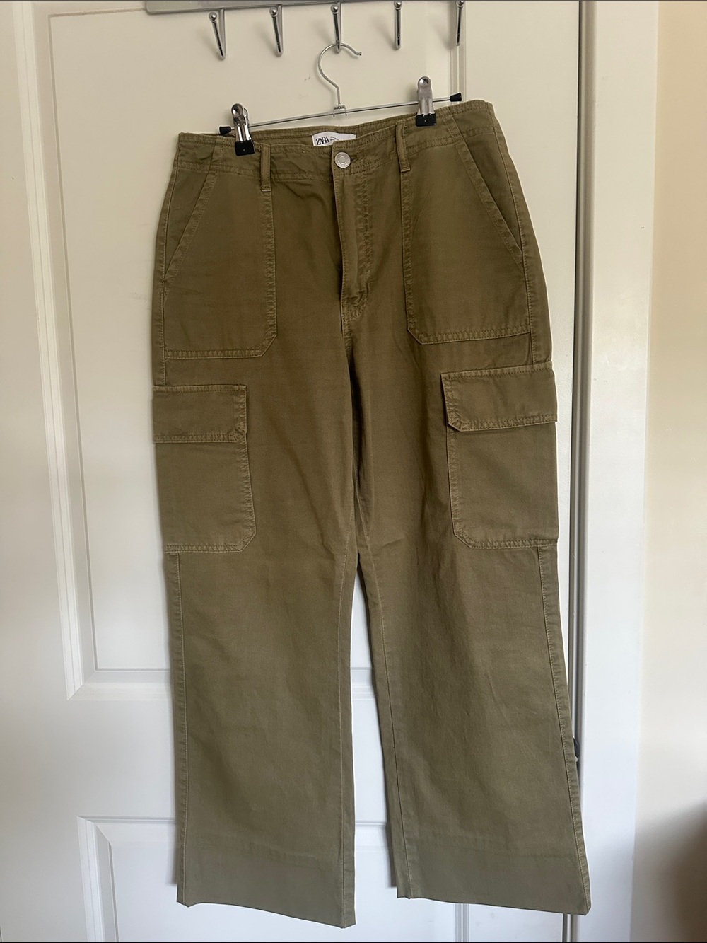 Zara Olive Cargo Pants
